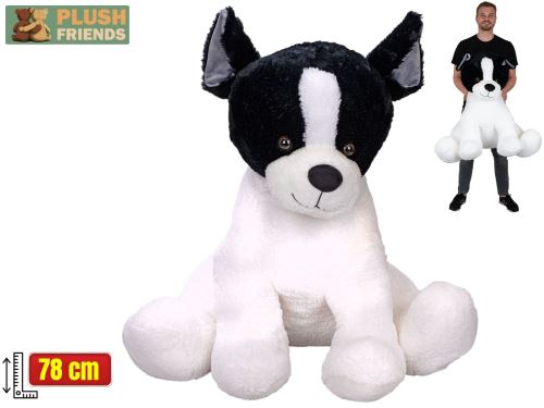 Plüss barátok francia bulldog plüss 78cm ülő 0m+