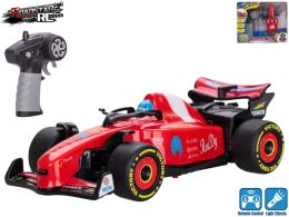 Roadstar R/C formula červená 13,5cm 2,4GHz plná funkcia na dobíjaciu batériu so svetlom v