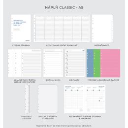 Napló Filofax A5 Domino Soft napló - pasztell rózsaszínű (3)