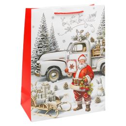 Darčeková taška vianočná 32x26x12 cm (mix 4 dizajnov - /cena za 1 ks) (4)