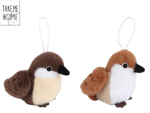 Vigyél haza plüss madár 10cm 2 színű 0m+