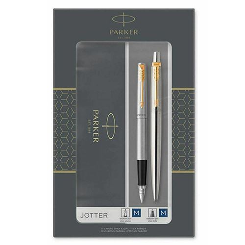Parker Jotter Stainless Steel GT töltőtoll és golyóstoll készlet