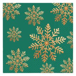 Obrúsky PAW L 33x33cm Handmade Snow (Green) Obrúsky PAW L 33x33cm Handmade Snow (Green)