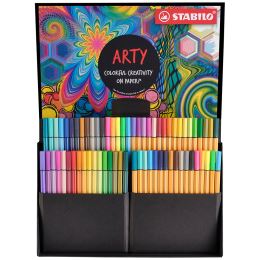 STABILO ARTY kreatív készlet - Linerek és filctollak, 68 db (2)