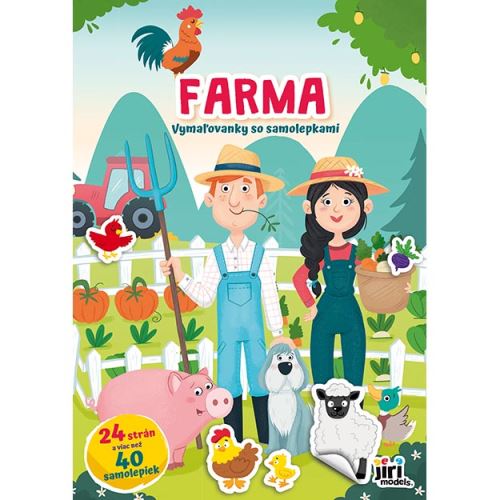 Színező A4 matricákkal Farm