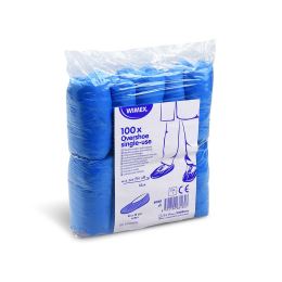 Cipővédő fólia kék 40 x 14 cm (CPE) [100 db] (1)