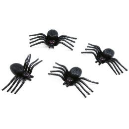 Halloween pók dísz 5x3 cm (4 db)
