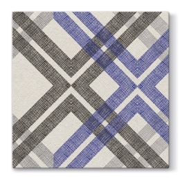 Szalvéta  PAW AIRLAID L 40x40cm Stylish Check Dark Blue