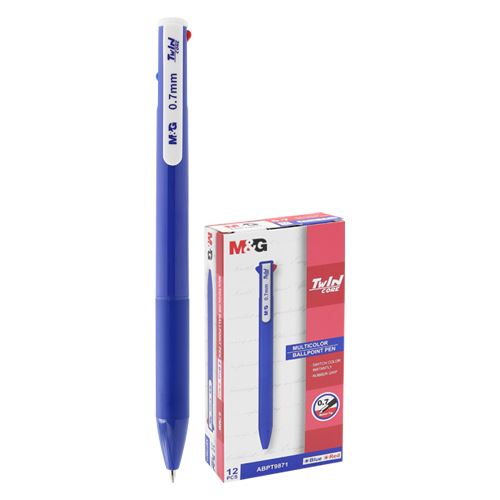 M&G Twin Core 0,7 mm golyóstoll /2 színű - piros/kék