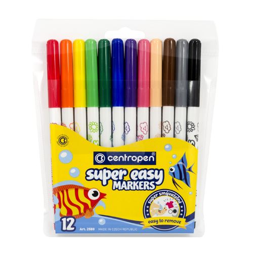 Marker CENTROPEN 2580 Super Easy, 12 db-os készlet