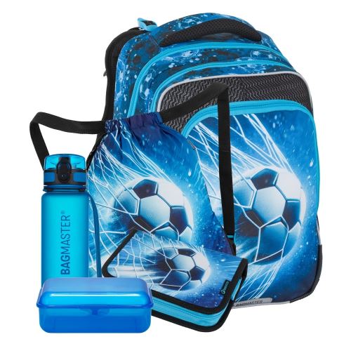 Iskolai hátizsák (5 részes szett) BagMaster Beta 26 C – Labdarúgás (1)