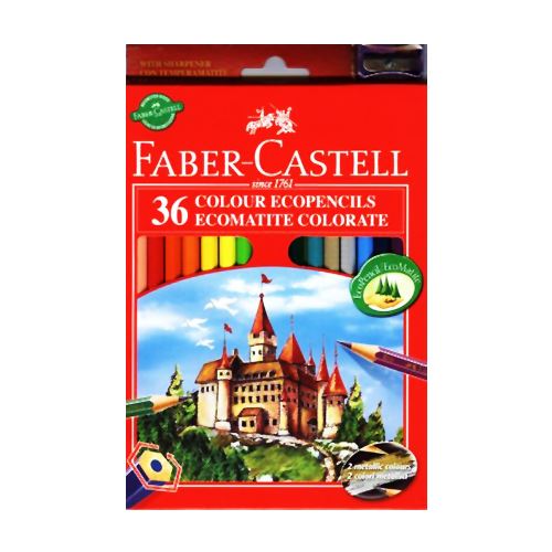 Ceruzák Faber-Castell 36 színt állítanak be (20645)
