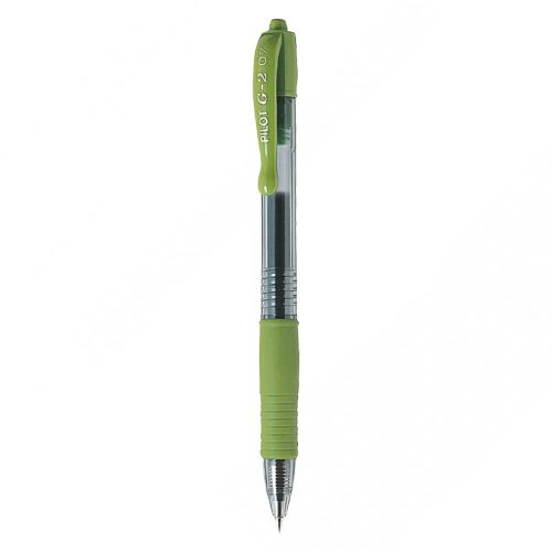 Zselés roller PILOT "G-2" világoszöld 0,7 mm