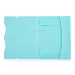 A4 PP PASTELINI gumis mappa, zöld (1)