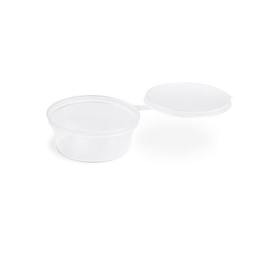 Öltöztető tál (PP) fedővel átlátszó O70mm 60ml [100 db]