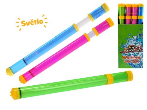 Vizipisztoly 48 cm elemes, lámpával 3 szín