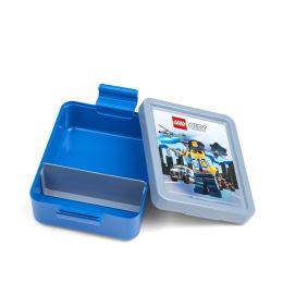 LEGO City tízórai szett (kulacs és doboz) - kék (1)