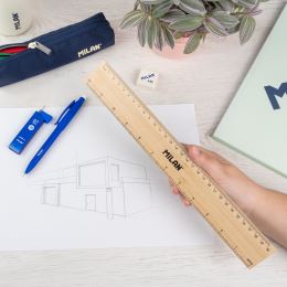 Vonalzót bambusz MILAN 30 cm (1)