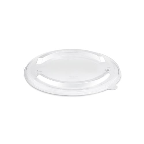 Viečko (rPET) ploché priehľadné pre papierovú misku O150mm (50 ks)