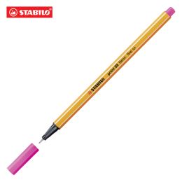 Tűfilc, 0,4 mm, STABILO "Point 88", neon rózsaszín (2)