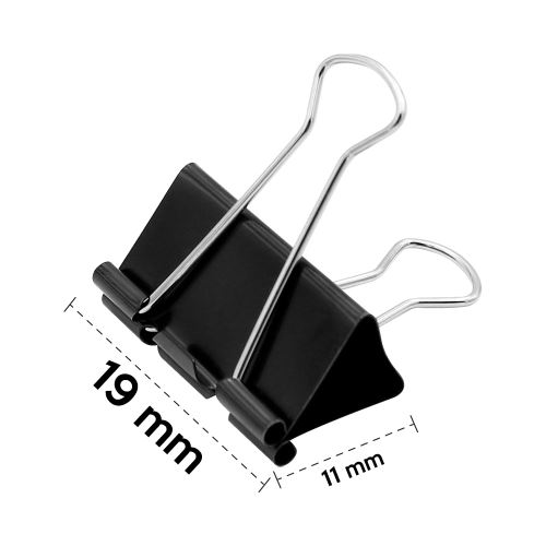 Kapocsfűző/fekete JUNIOR, 19 mm,