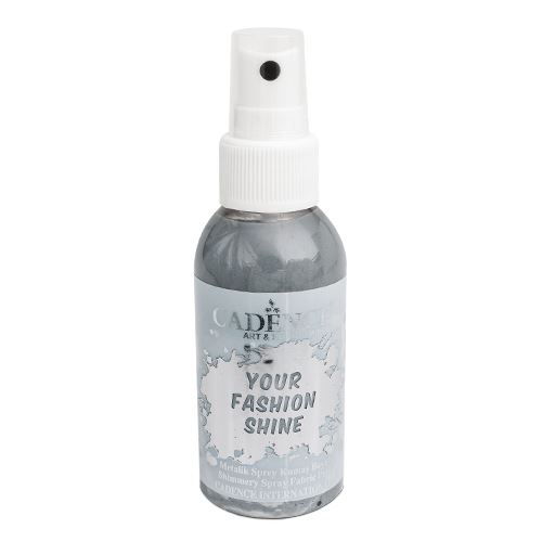 Perleťový sprej CADENCE na tm. textil, sivá,100ml