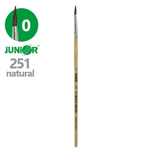 JUNIOR  kerek ecset 0 - 251 Natural