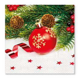 Szalvéta TaT 33x33cm Red Bauble