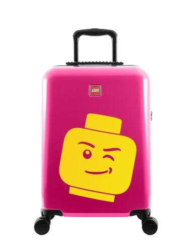 LEGO gyerek utazótáska ColourBox Minifigure Head 20" - Berry