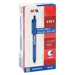Golyóstoll M&G TR1 Semi-Gel 0,5 mm - kék (1)