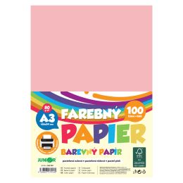A3-as színes papír, 80 g/m2, csomag/100 db – pasztellrózsaszín