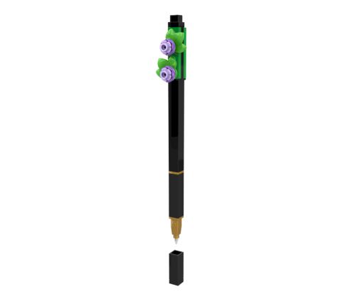 LEGO Botanicals Gelové pero, čierno - fialová kvetina