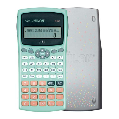 Kalkulačka MILAN M240 Silver - vedecká 10+2 miestna