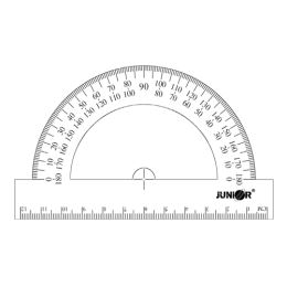 Szögmérő 12 cm, átlátszó (1)