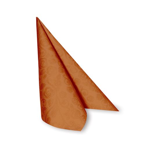 Szalvéta PREMIUM 40 x 40 cm "dekor R" terrakotta [50 db]