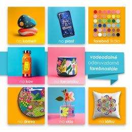 Popisovač M&G MOCALO Acrylic Marker obojstranný - sada 12 farieb (1)