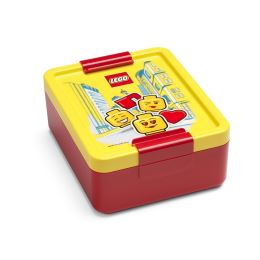 LEGO ICONIC Girl tízórai szett (kulacs és doboz) - sárga/piros (9)