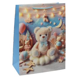 3D Bear ajándéktáska, 30x12x40 cm (vegyes /ár 1 db-ra) (1)