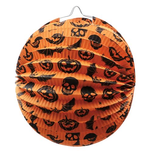 330345 Lampion Halloween, papierovy, gulaty