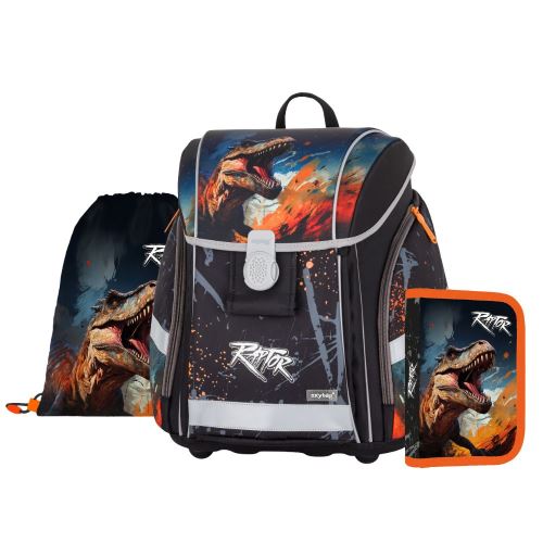 Iskolatáska (3 darabos szett) PREMIUM LIGHT - Dino
