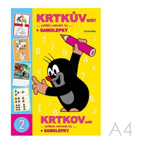Omaľovanka Krtkov zošit