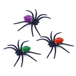 Halloween pók dísz 6,5x6 cm (6 db) (1)