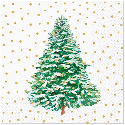 PAW L szalvéták 33x33cm Frosted Forest Charm