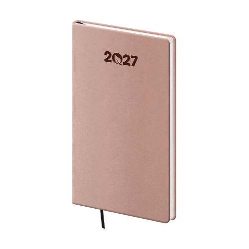 Diár 2027 týždenný vreckový ECO - Almond