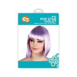 Popsztár lila paróka (1)