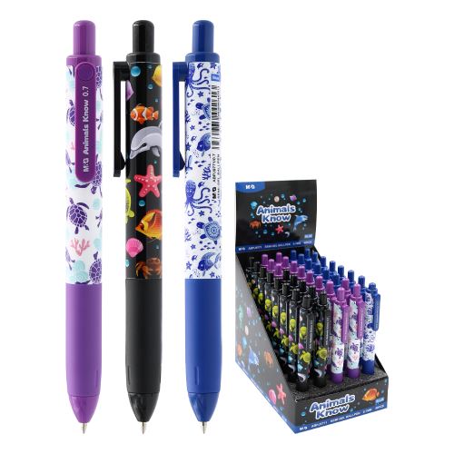 Golyóstoll M&G Semi-Gel Animal Planet 0,7 mm - kék