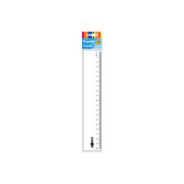 Vonalzó   20 cm, átlátszó
