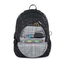 Iskolai hátizsák BagMaster Digital 24 A - fekete (5)