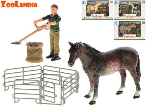 Zoolandia ló kiegészítőkkel, 4sorts dobozban