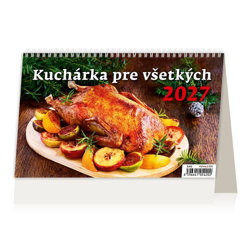 2027-es asztali naptár – Szakácskönyv mindenkinek